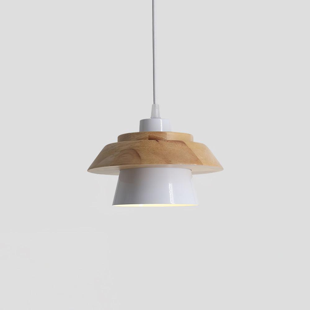 Stijlvolle NordicMacaron Houten Plafondlamp - Scandinavische Chic