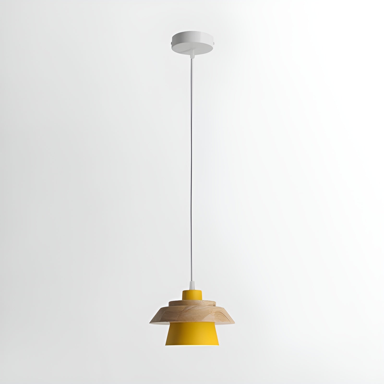 Stijlvolle NordicMacaron Houten Plafondlamp - Scandinavische Chic