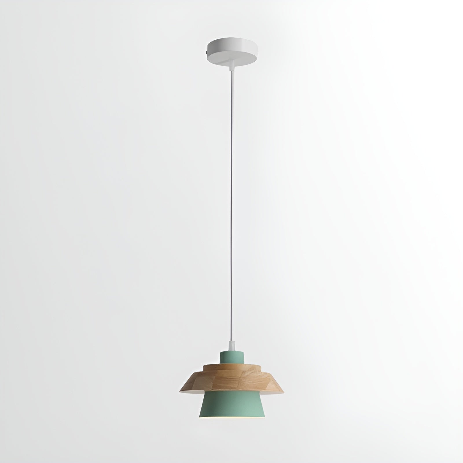 Stijlvolle NordicMacaron Houten Plafondlamp - Scandinavische Chic