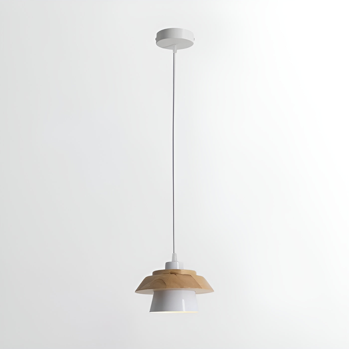 Stijlvolle NordicMacaron Houten Plafondlamp - Scandinavische Chic