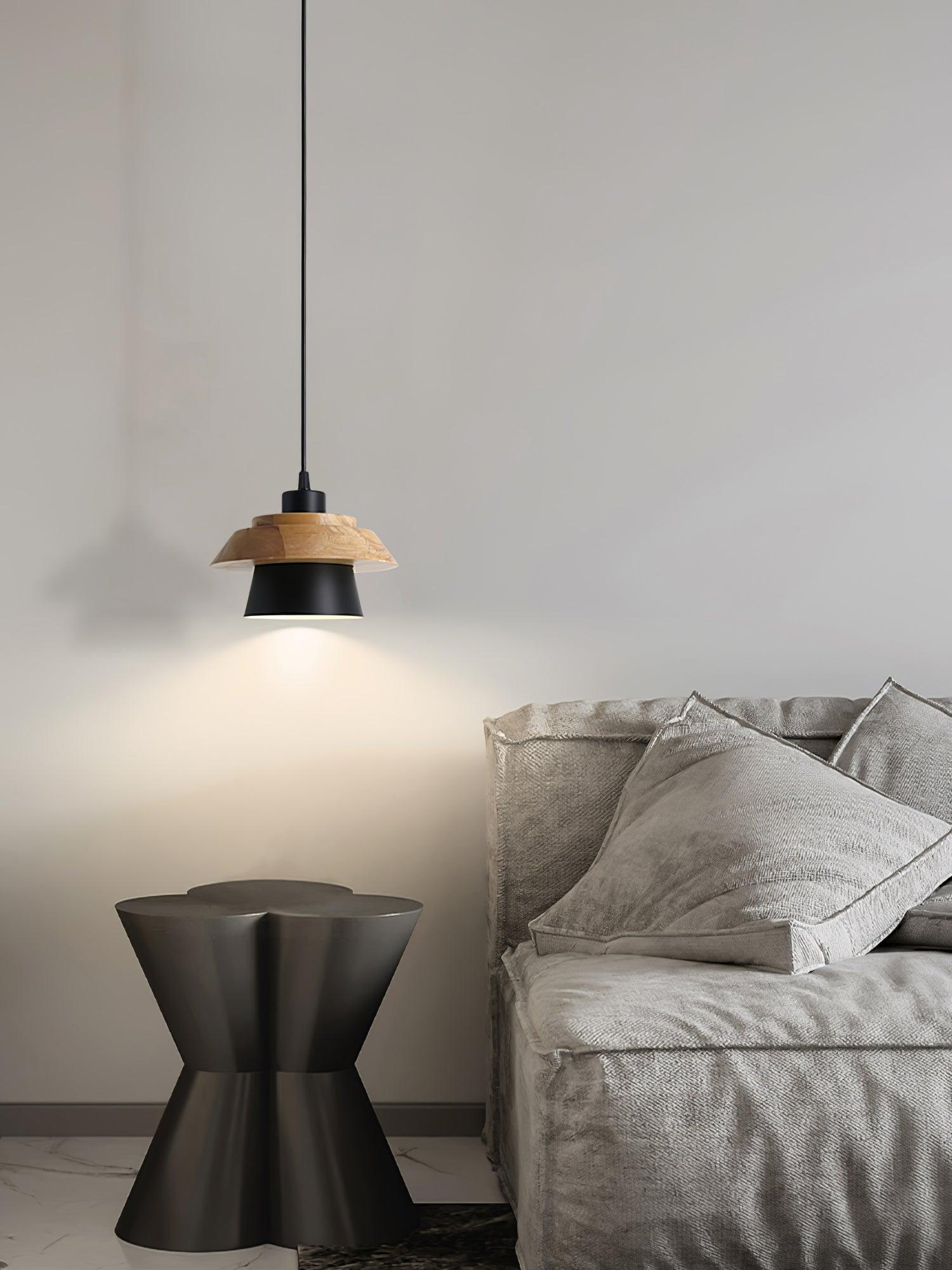 Stijlvolle NordicMacaron Houten Plafondlamp - Scandinavische Chic