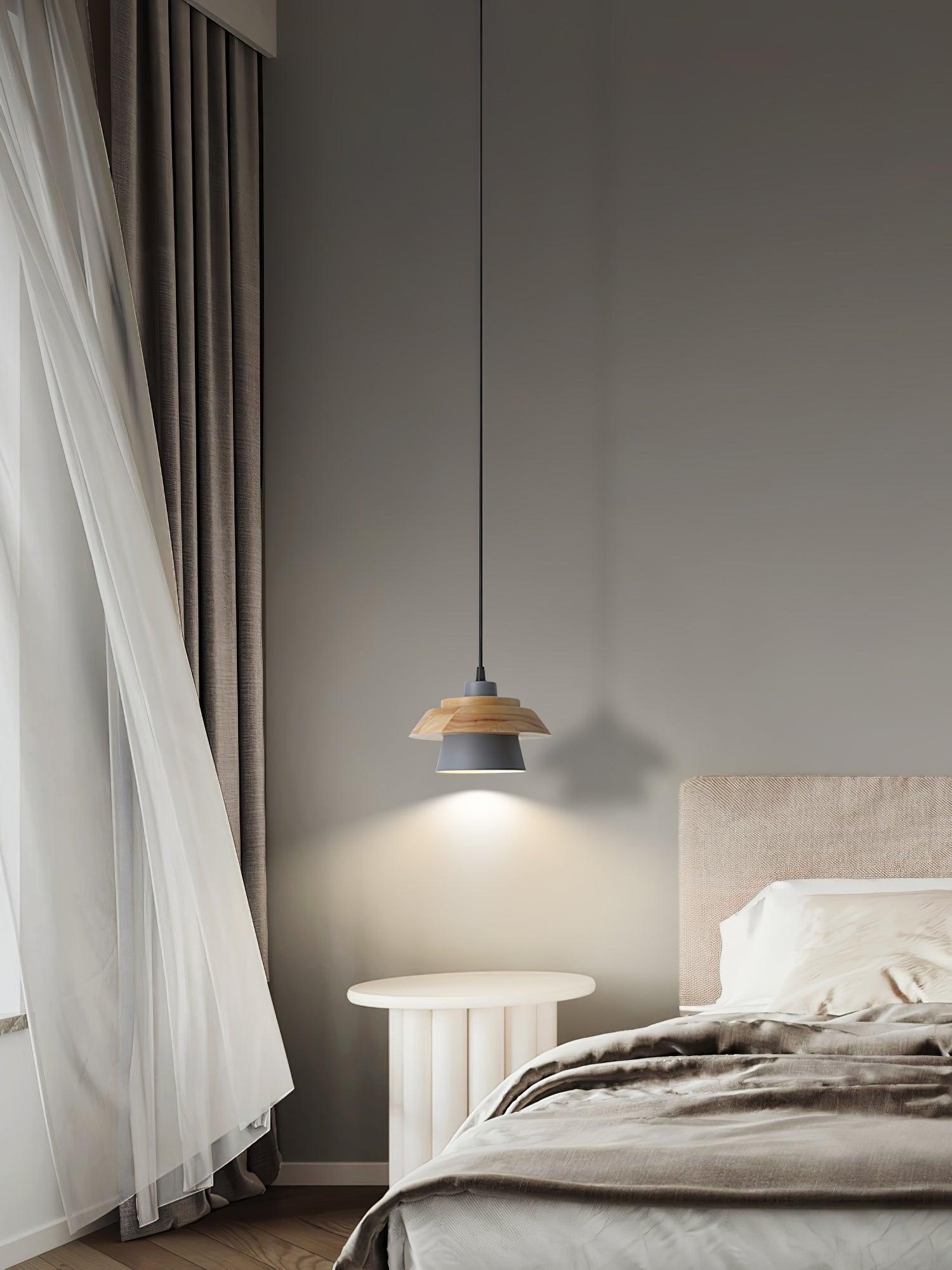 Stijlvolle NordicMacaron Houten Plafondlamp - Scandinavische Chic