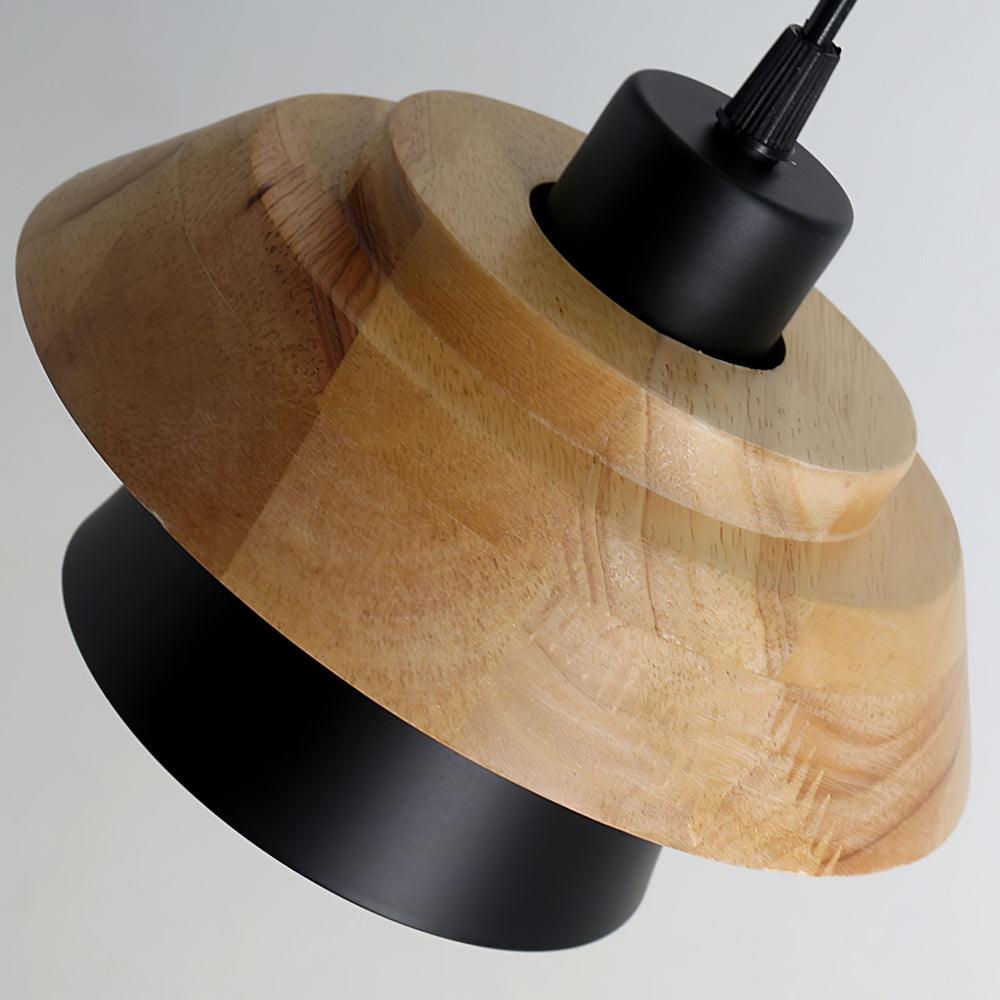 Stijlvolle NordicMacaron Houten Plafondlamp - Scandinavische Chic