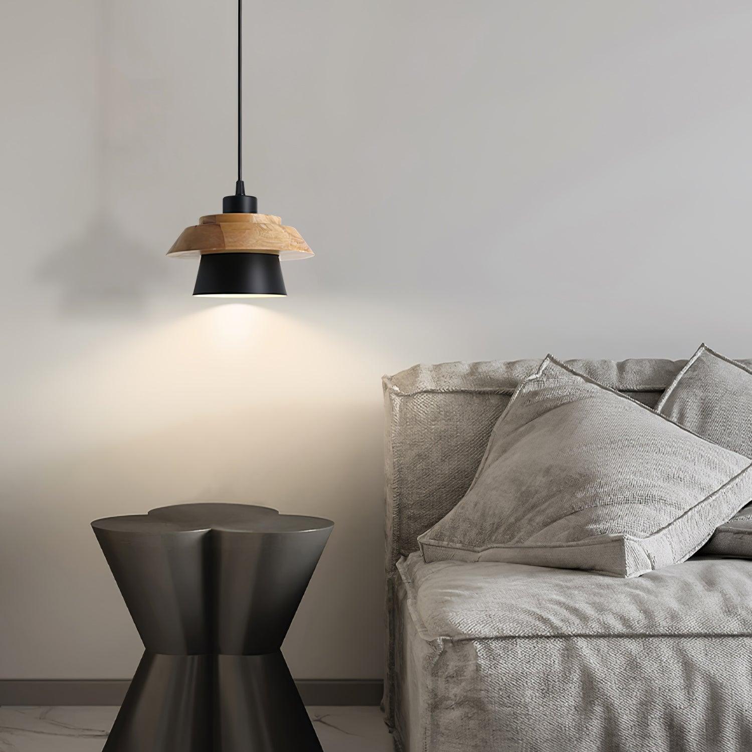 Stijlvolle NordicMacaron Houten Plafondlamp - Scandinavische Chic