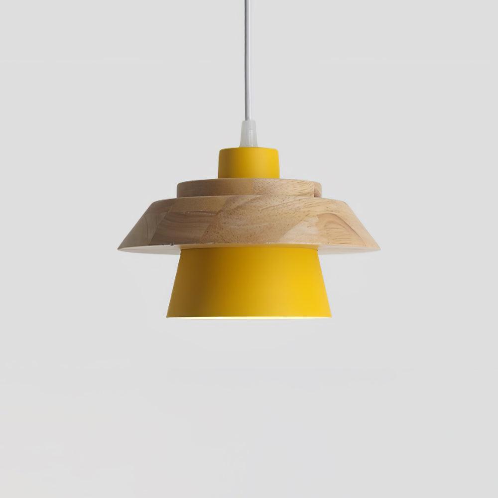 Stijlvolle NordicMacaron Houten Plafondlamp - Scandinavische Chic