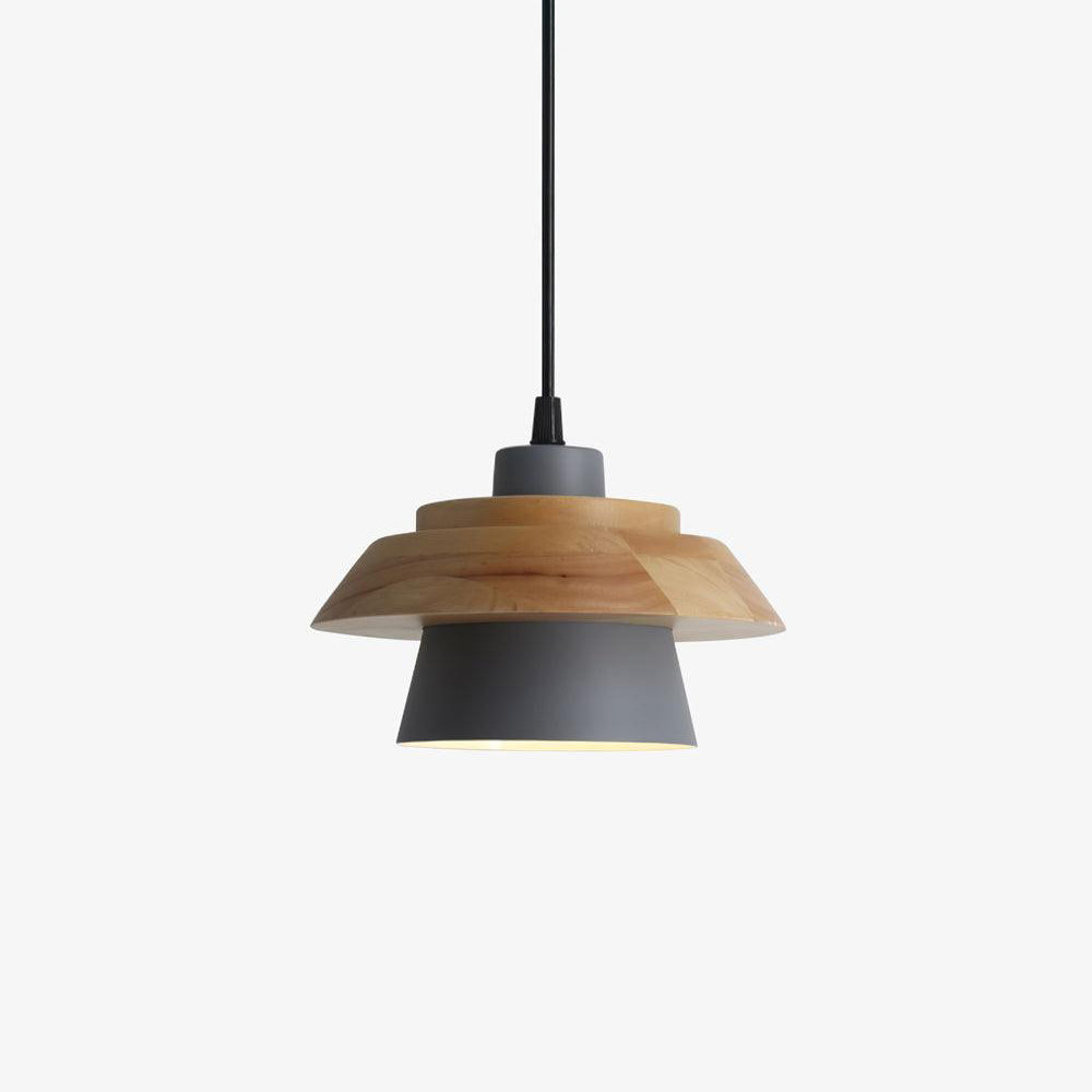 Stijlvolle NordicMacaron Houten Plafondlamp - Scandinavische Chic