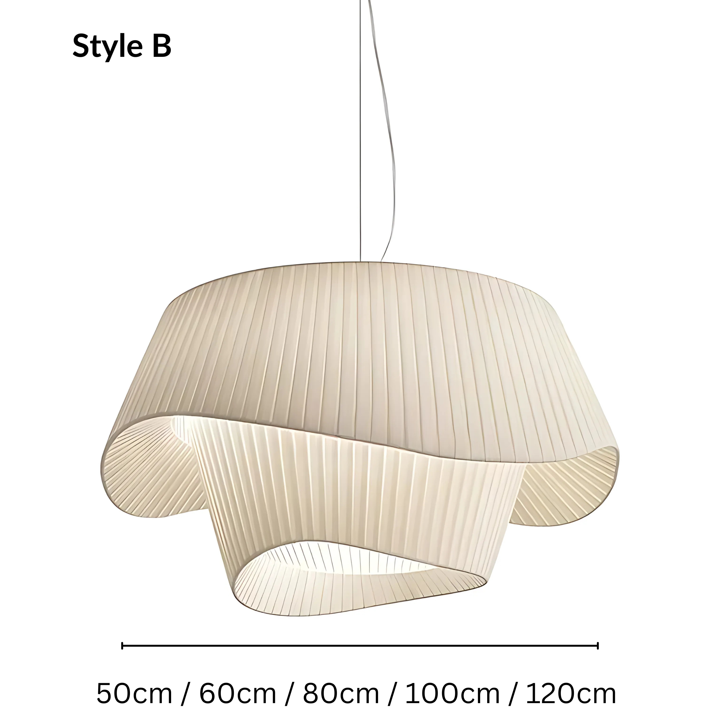 Moderne Zeil Hanglamp - Stijlvolle Japandi Stijl