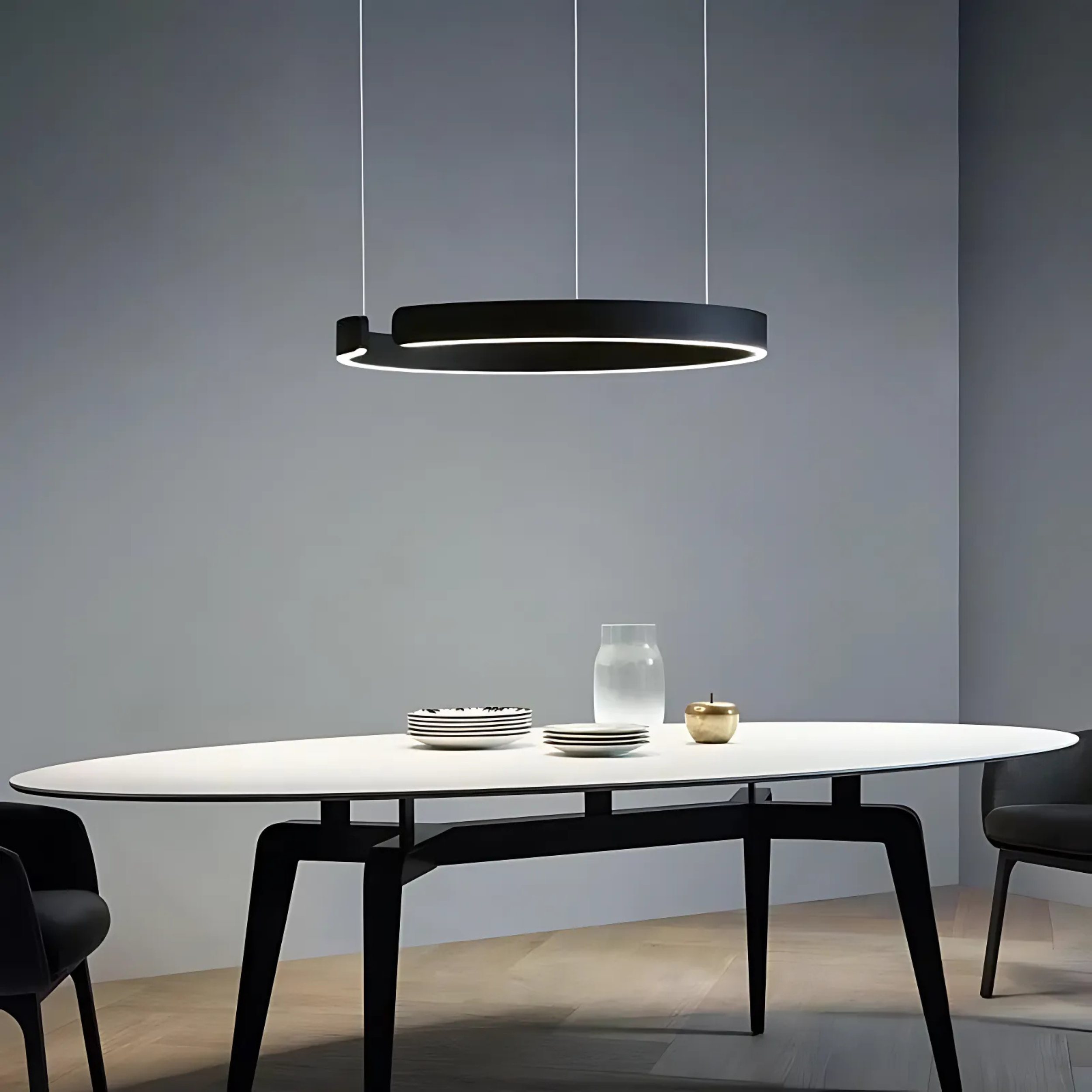 Moderne Strakke Halo Hanglamp