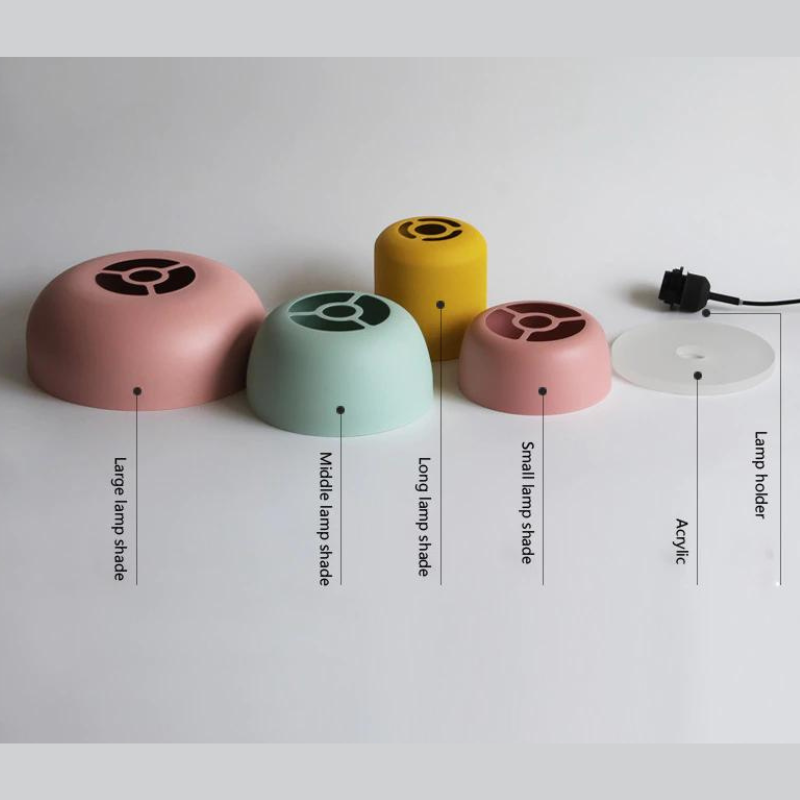 Kleurrijke Macaron Hanglamp – Stijlvolle Verlichting voor Thuis