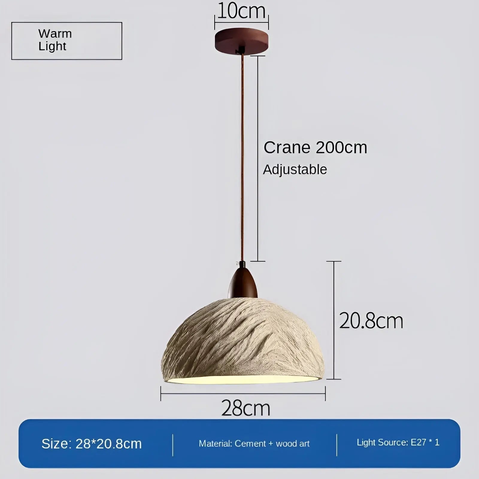 Retro Zen Hanglamp - Wabi Sabi Stijl voor een Unieke Sfeer