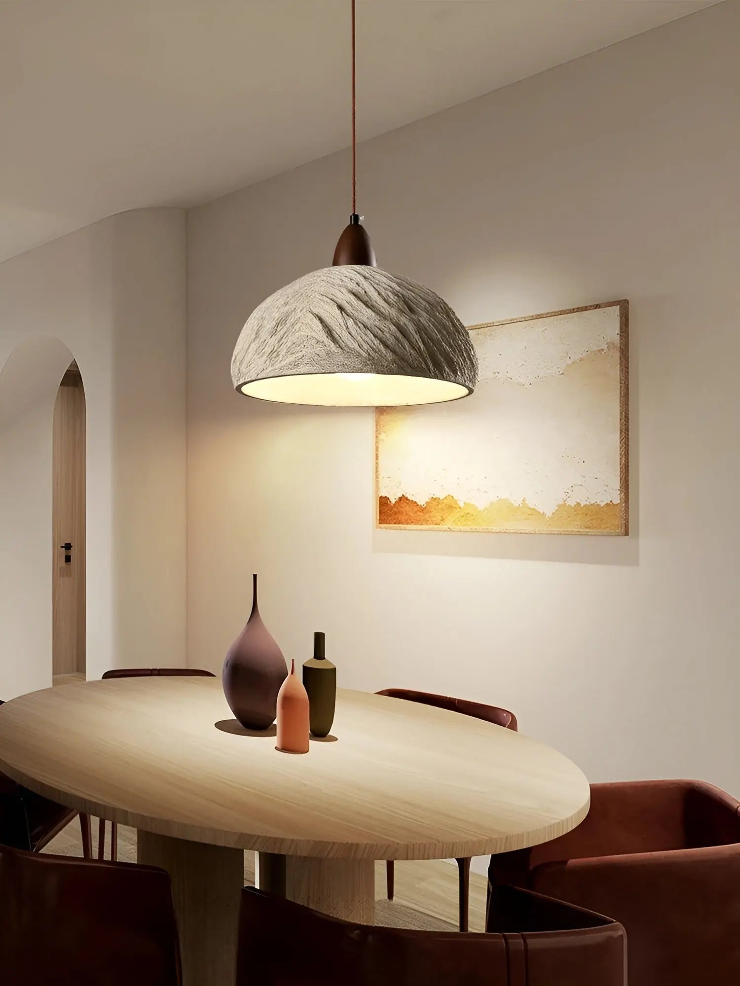Retro Zen Hanglamp - Wabi Sabi Stijl voor een Unieke Sfeer