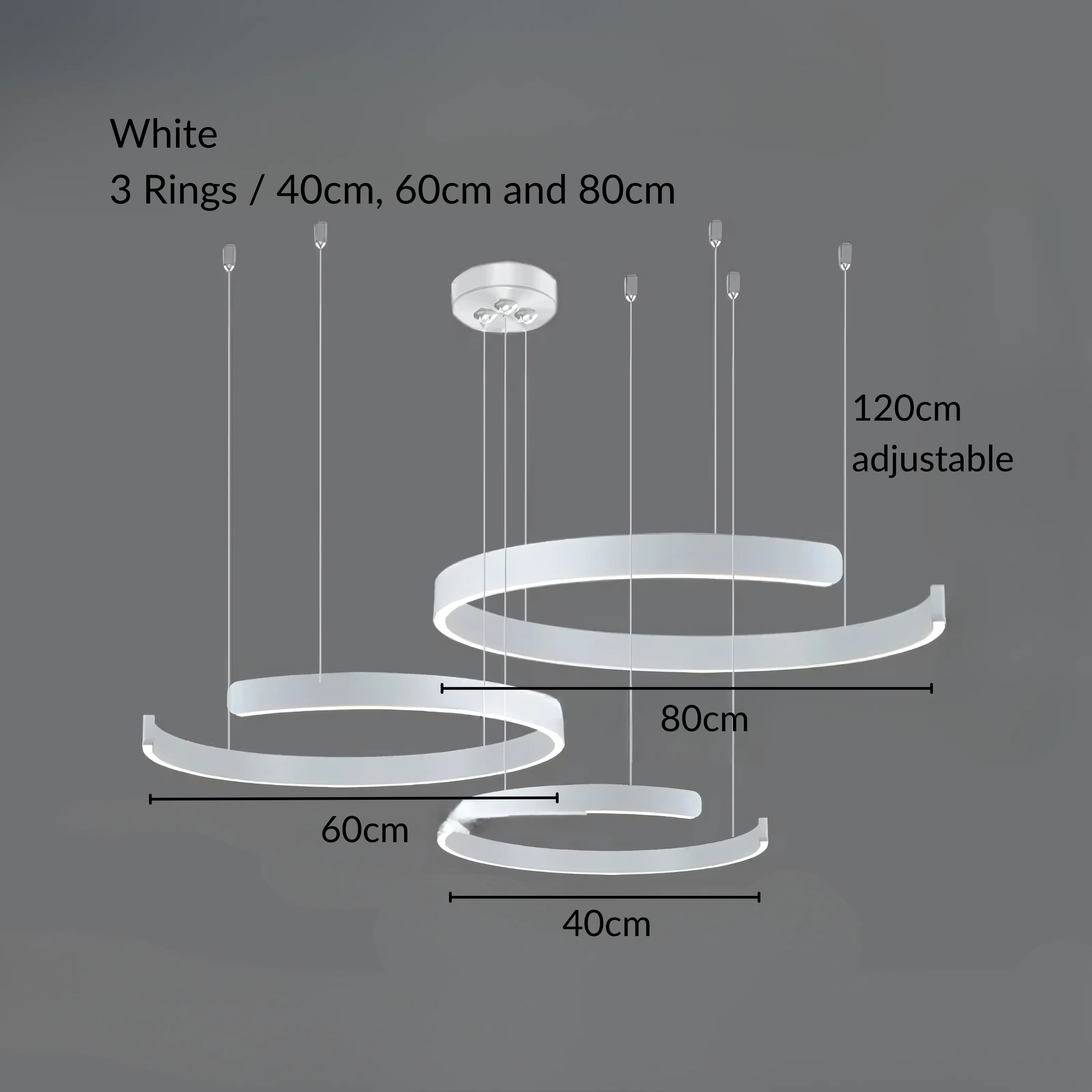 Moderne Strakke Halo Hanglamp