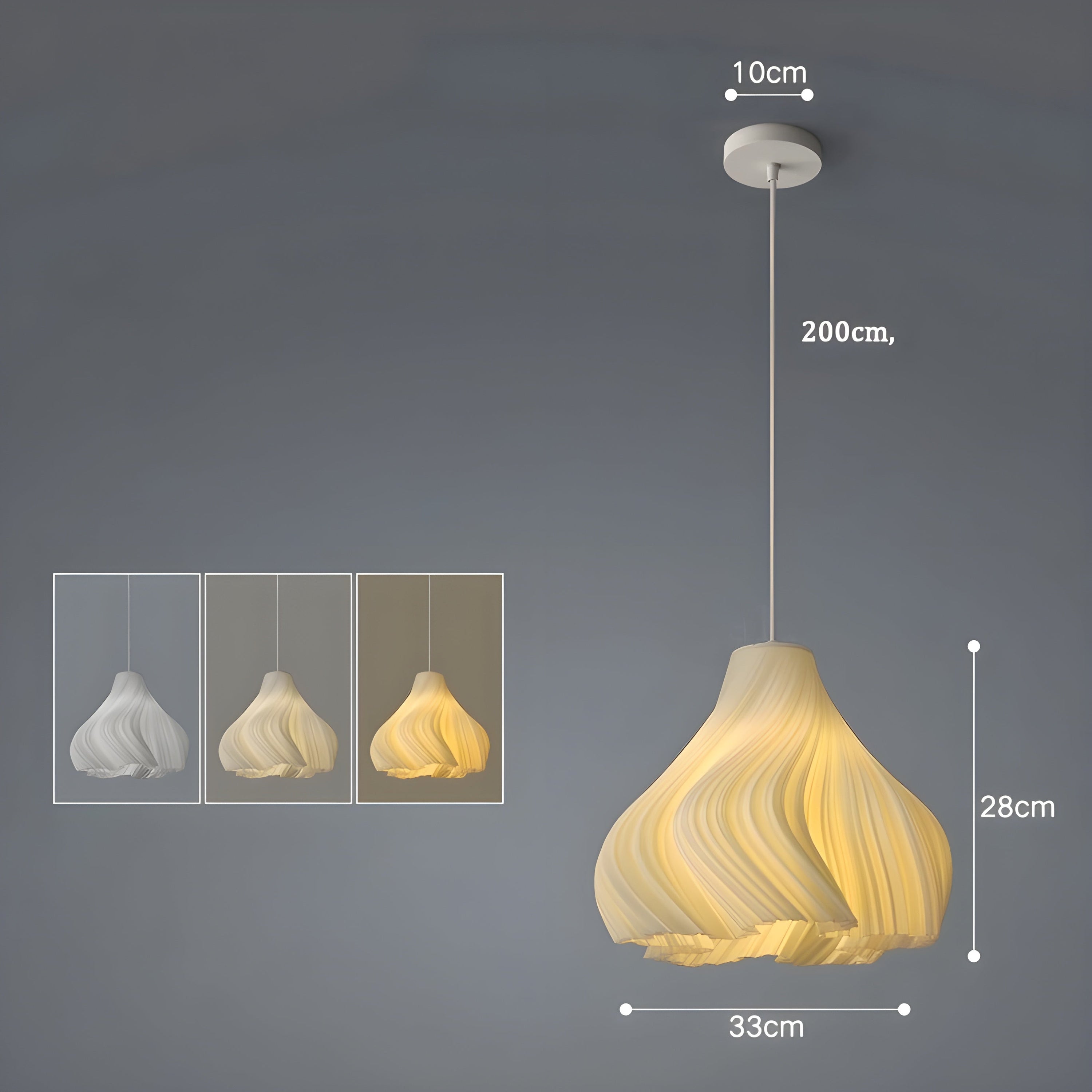FloraBloom 3D-Geprinte Hanglamp - Unieke Noordse Bloem
