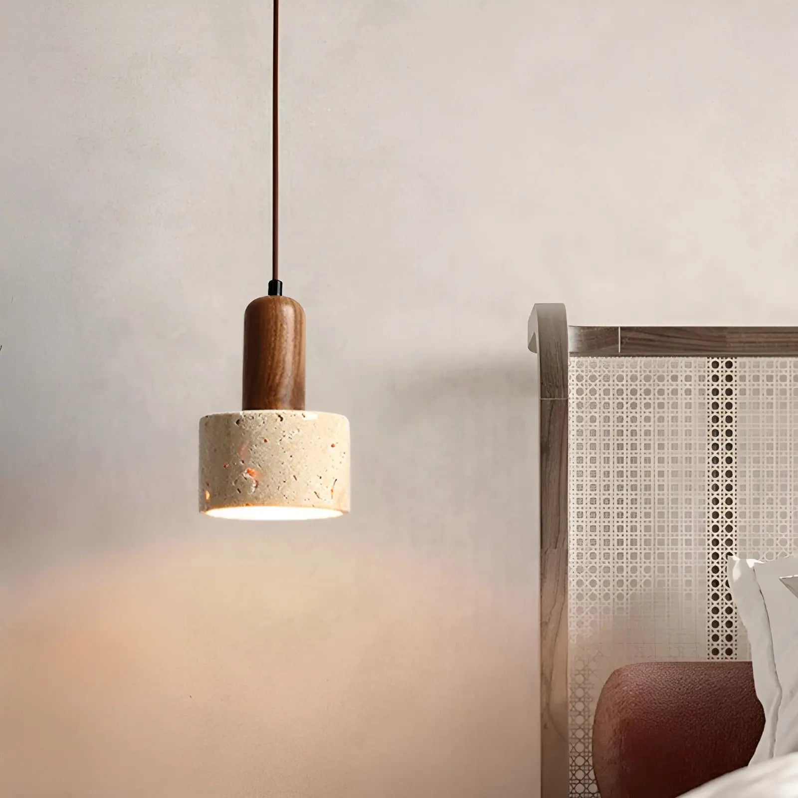 Elegante Wabi Sabi Plafondlamp - Japans Design met Glow Effect