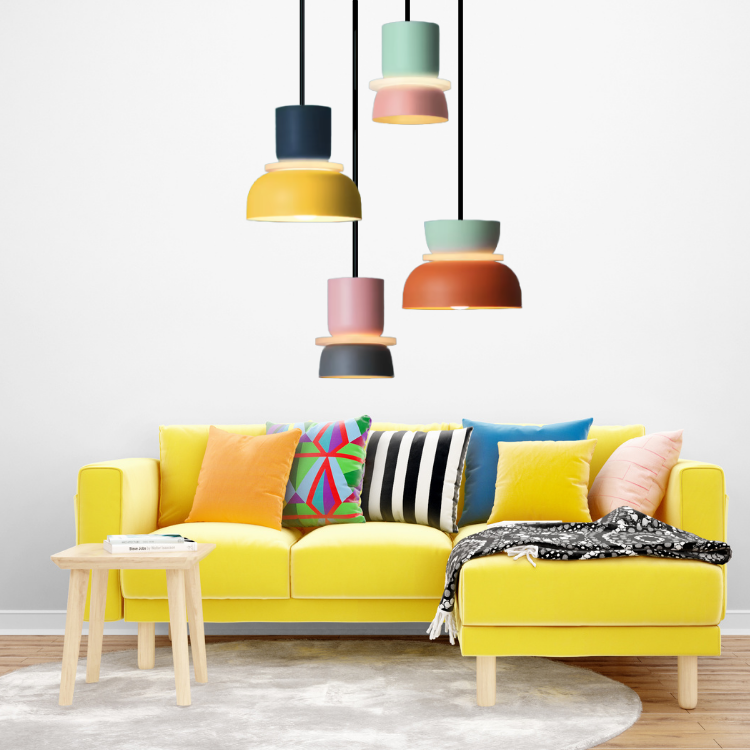 Kleurrijke Macaron Hanglamp – Stijlvolle Verlichting voor Thuis