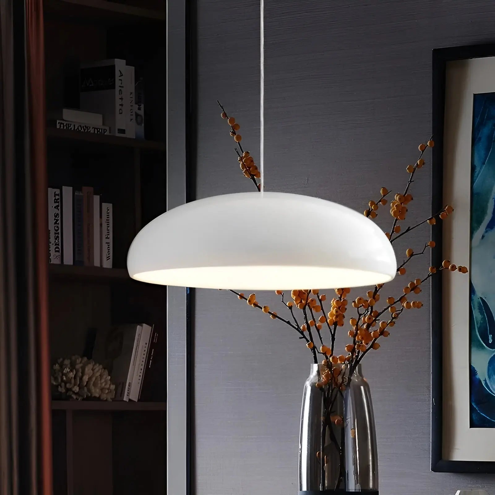 Nordic MacaronGlow LED Hanglamp - Stijlvolle Ronde Verlichting