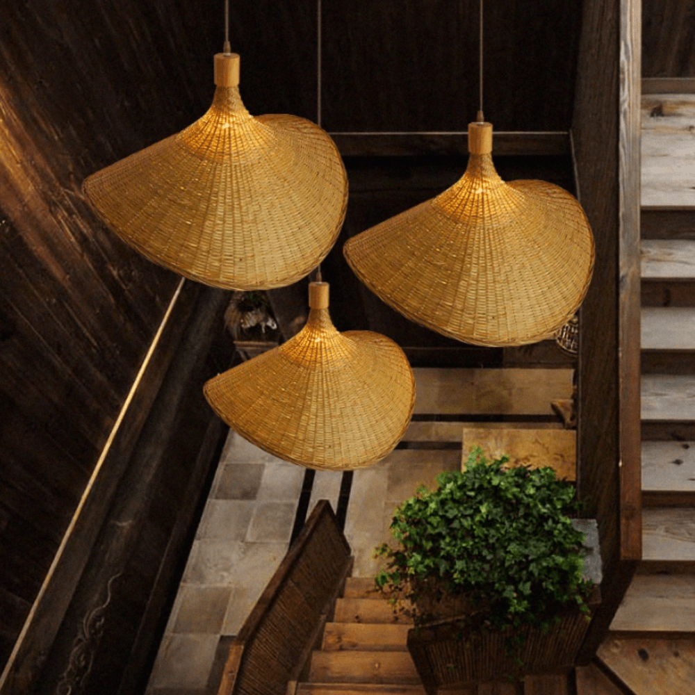 BambooShimmer Hanglamp - Natuurlijke Bamboe voor Sfeervol Licht