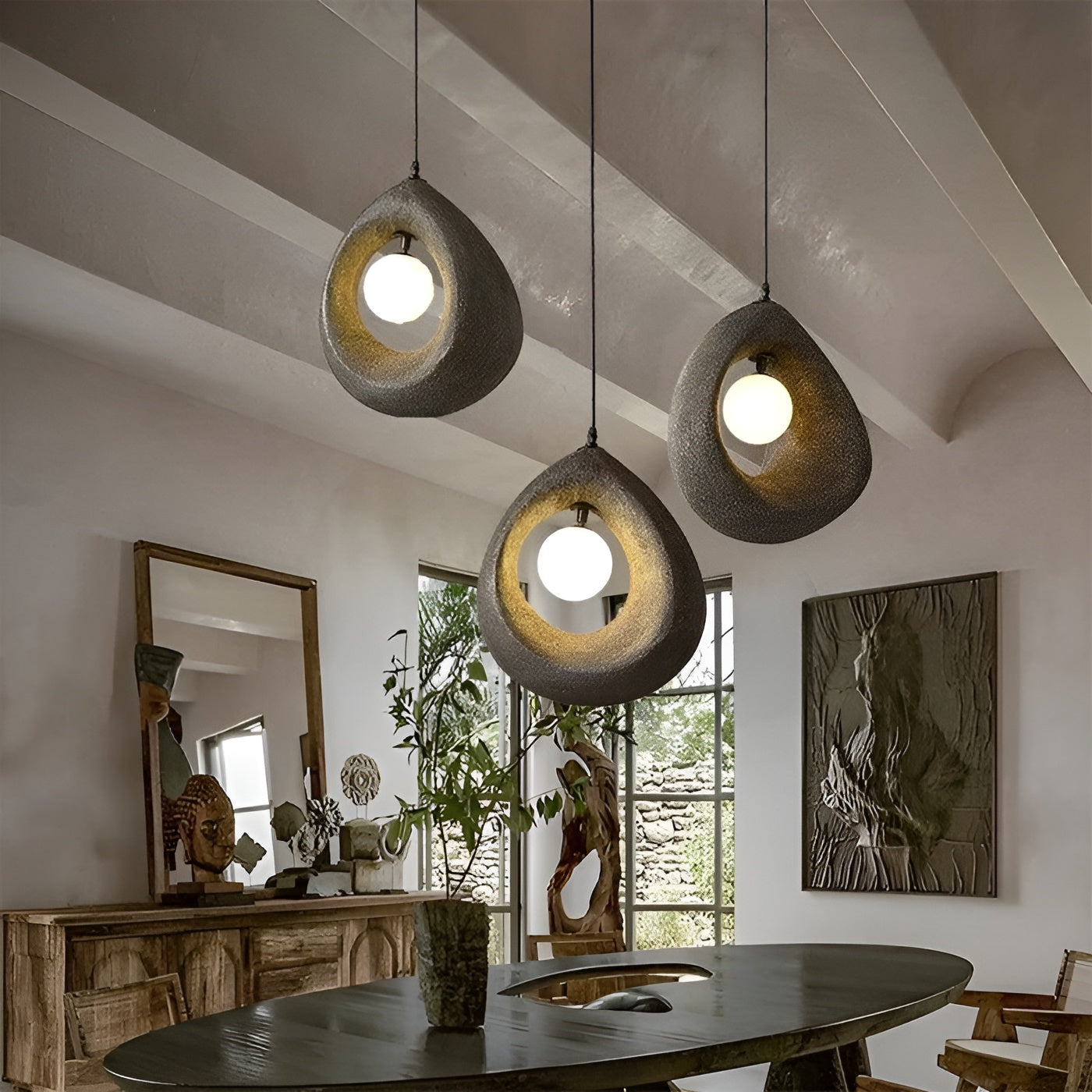 NordicLuxe Wabi Sabi Hanglamp - Elegant en Minimalistisch Design