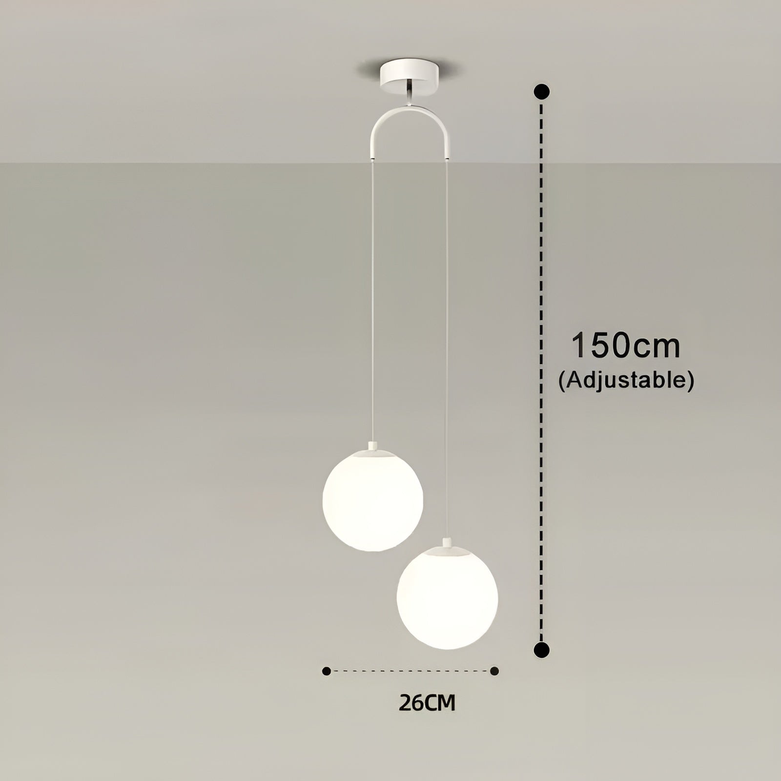Elegante Glazen LED Hanglamp - CrystalSphere Verlichting