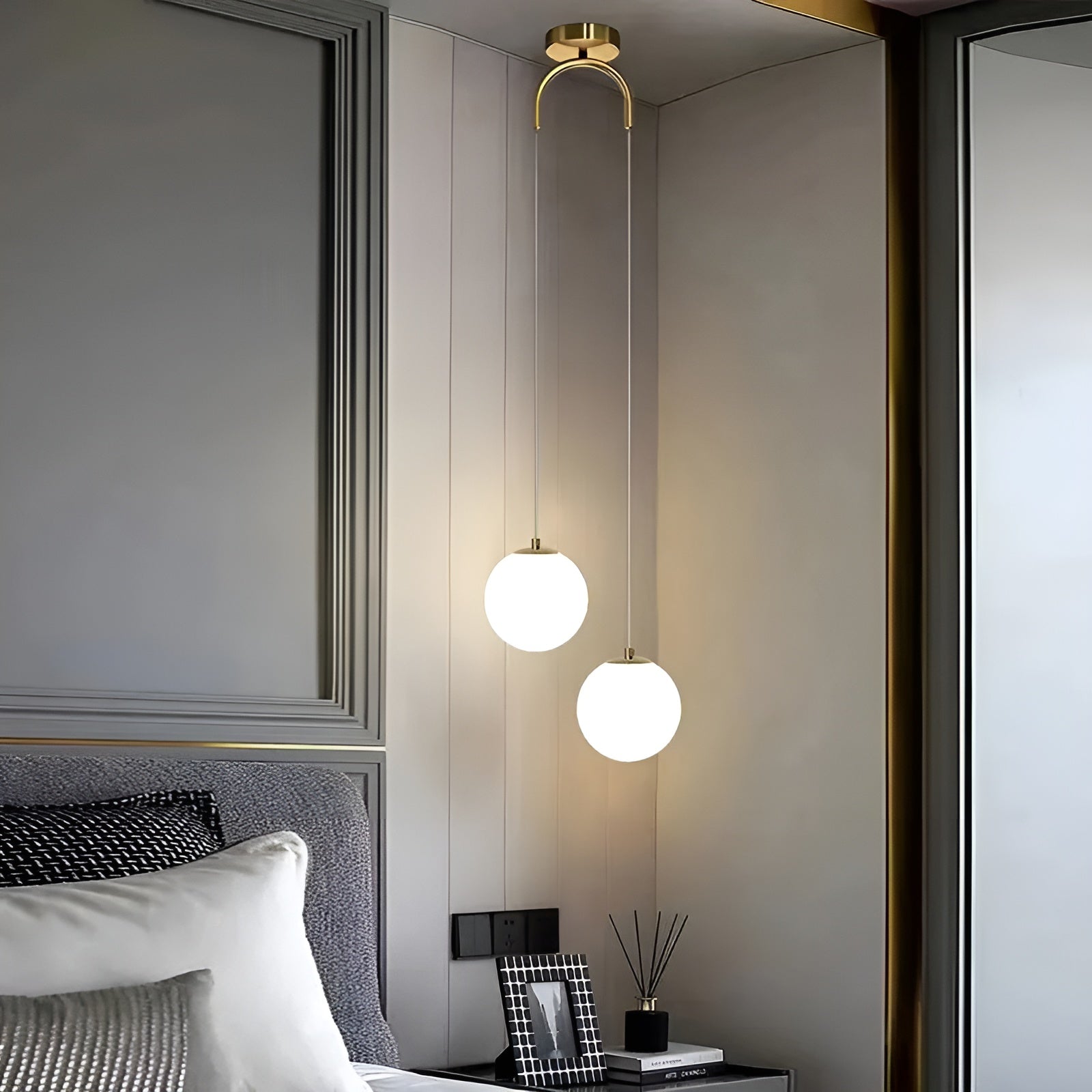 Elegante Glazen LED Hanglamp - CrystalSphere Verlichting