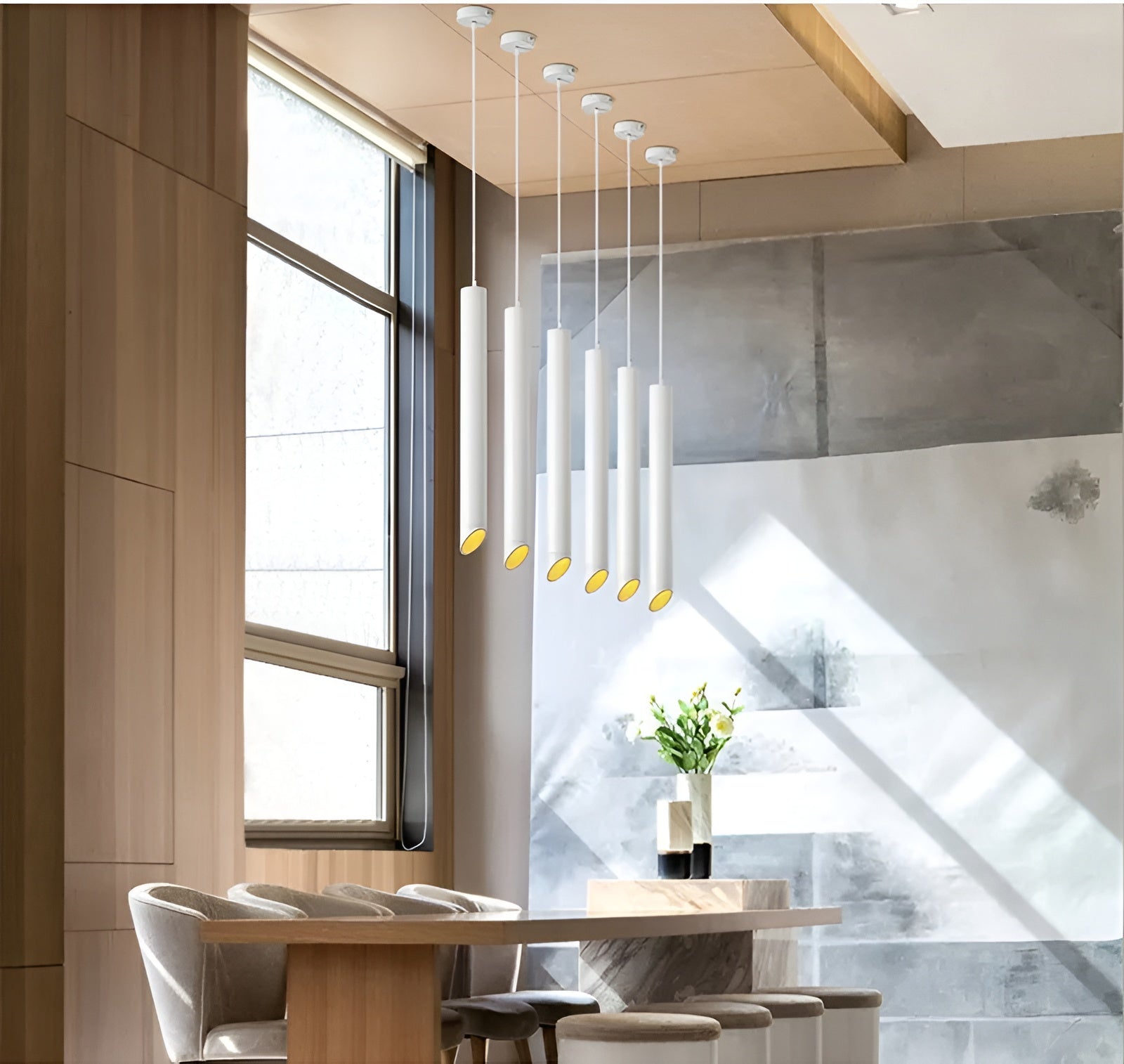 TubeLuxe Nordic LED Hanglamp - Strak Design met Lange Buis