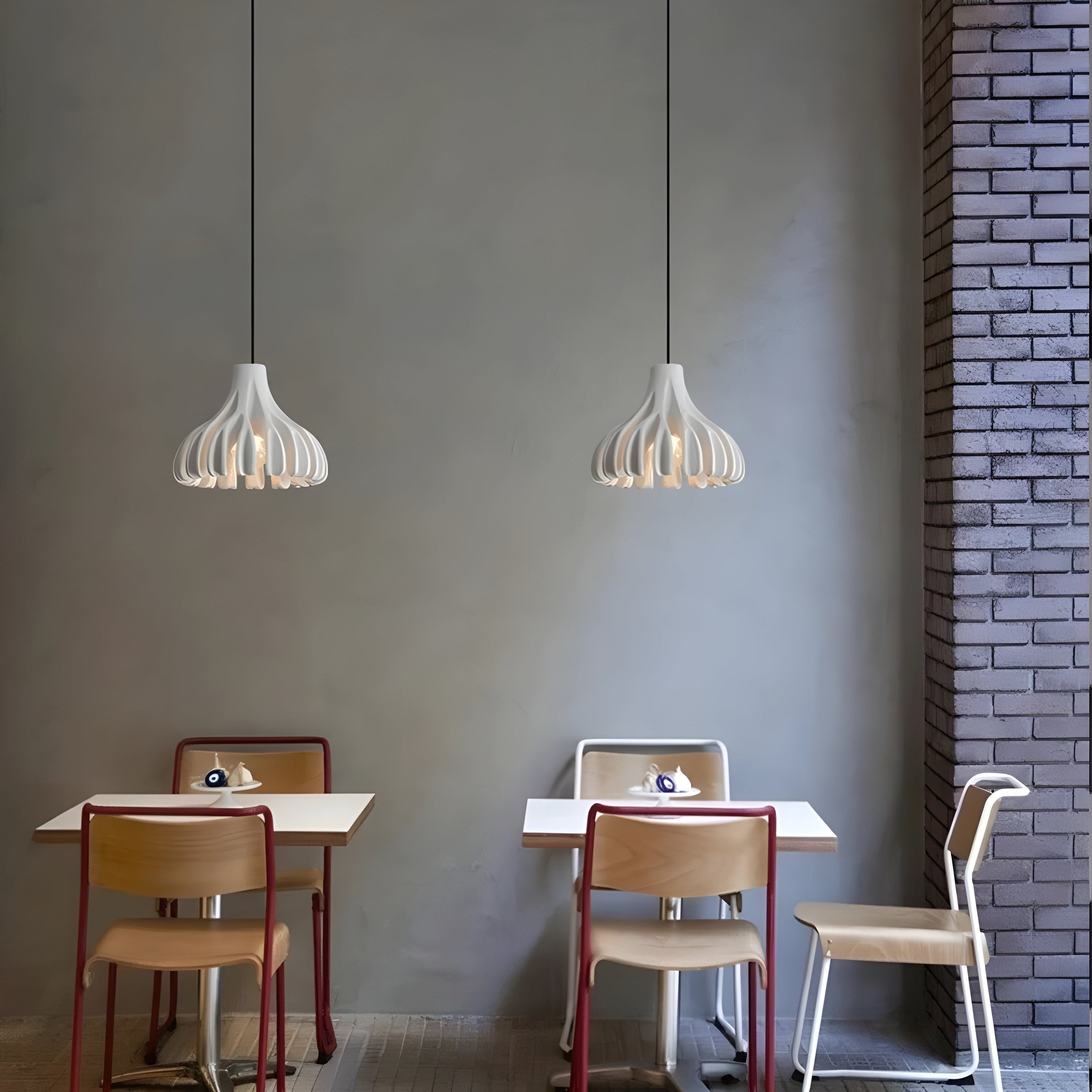 Elegante Noordse Macaron Hanglamp - Shimmering Lichtdesign