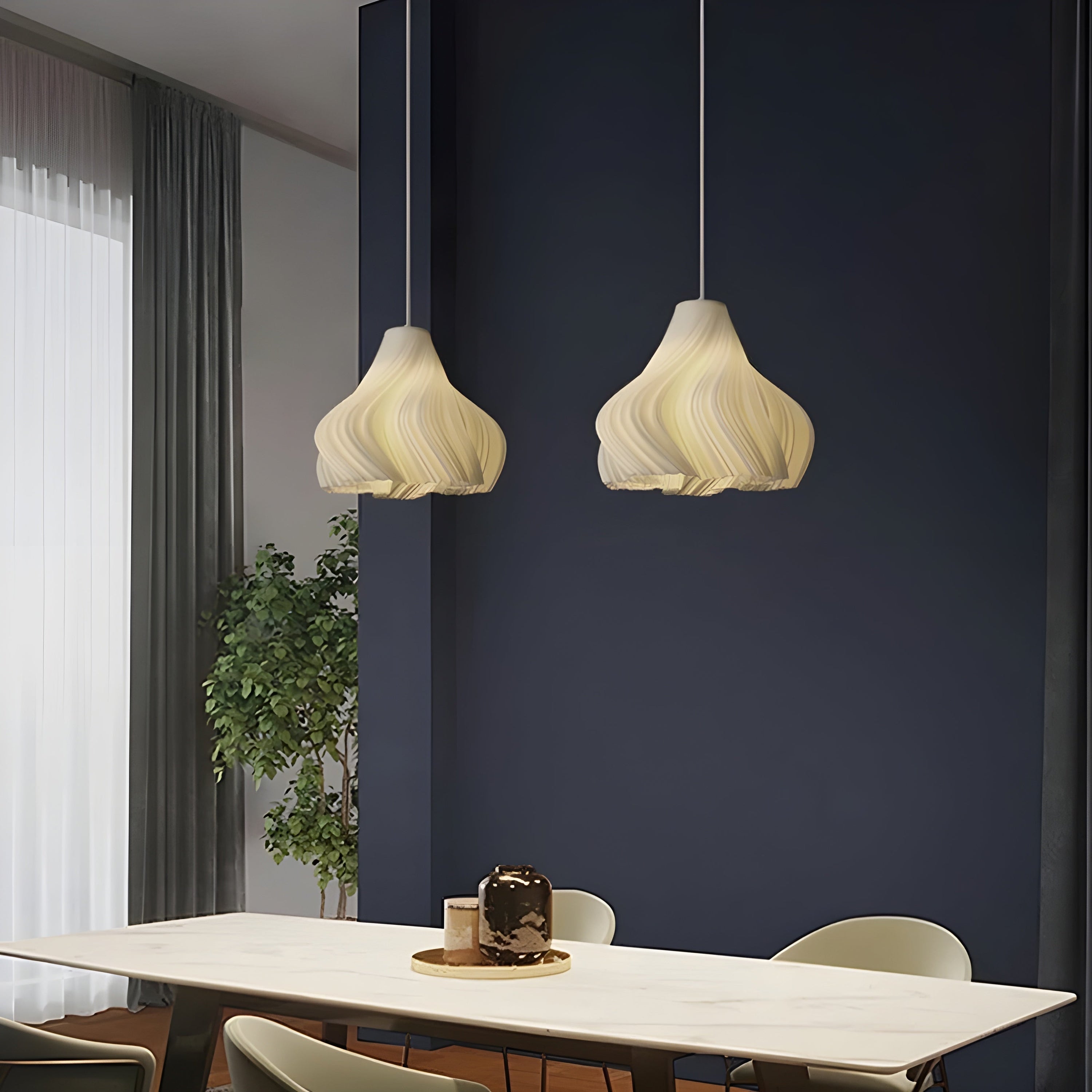 FloraBloom 3D-Geprinte Hanglamp - Unieke Noordse Bloem