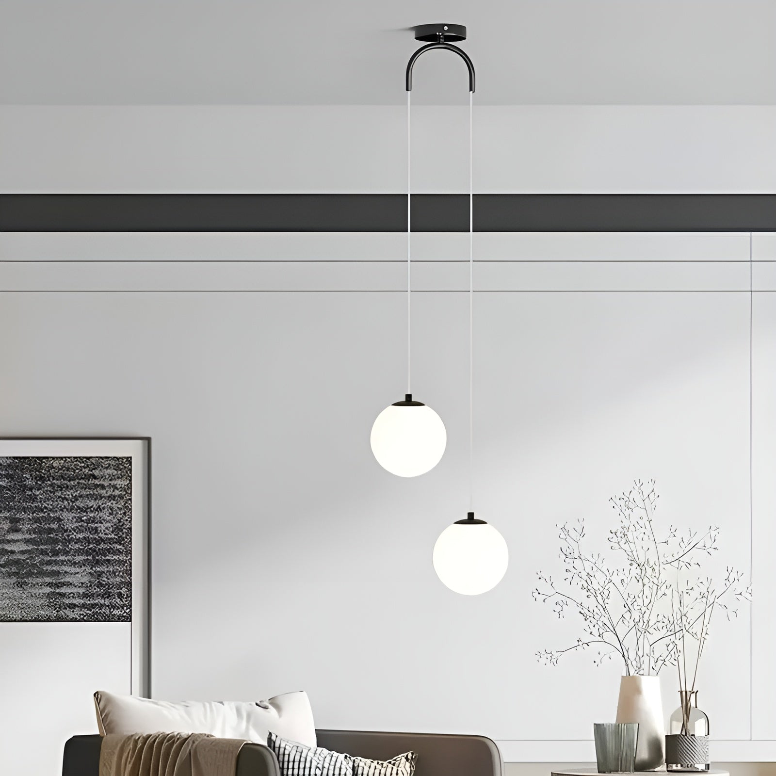 Elegante Glazen LED Hanglamp - CrystalSphere Verlichting