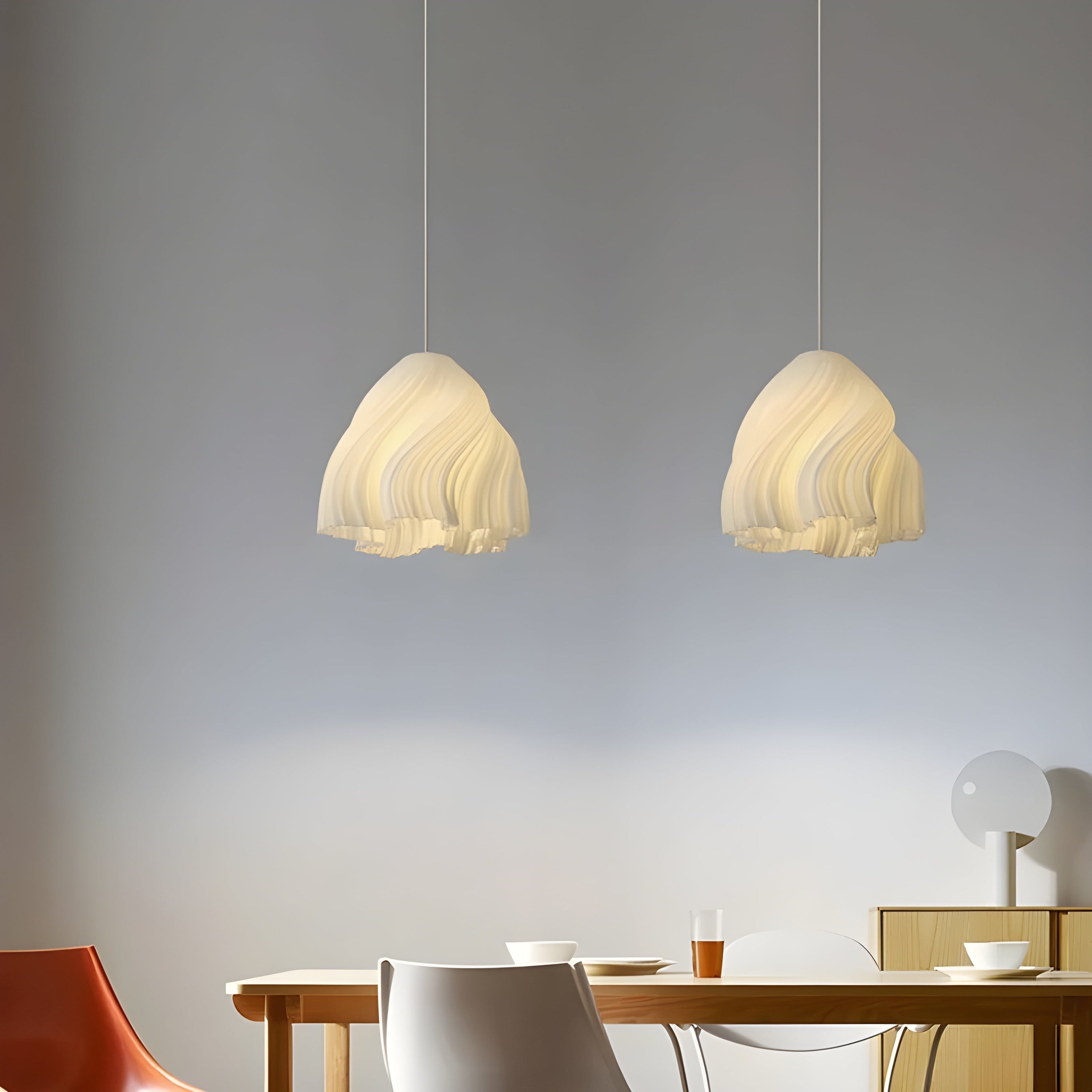 FloraBloom 3D-Geprinte Hanglamp - Unieke Noordse Bloem