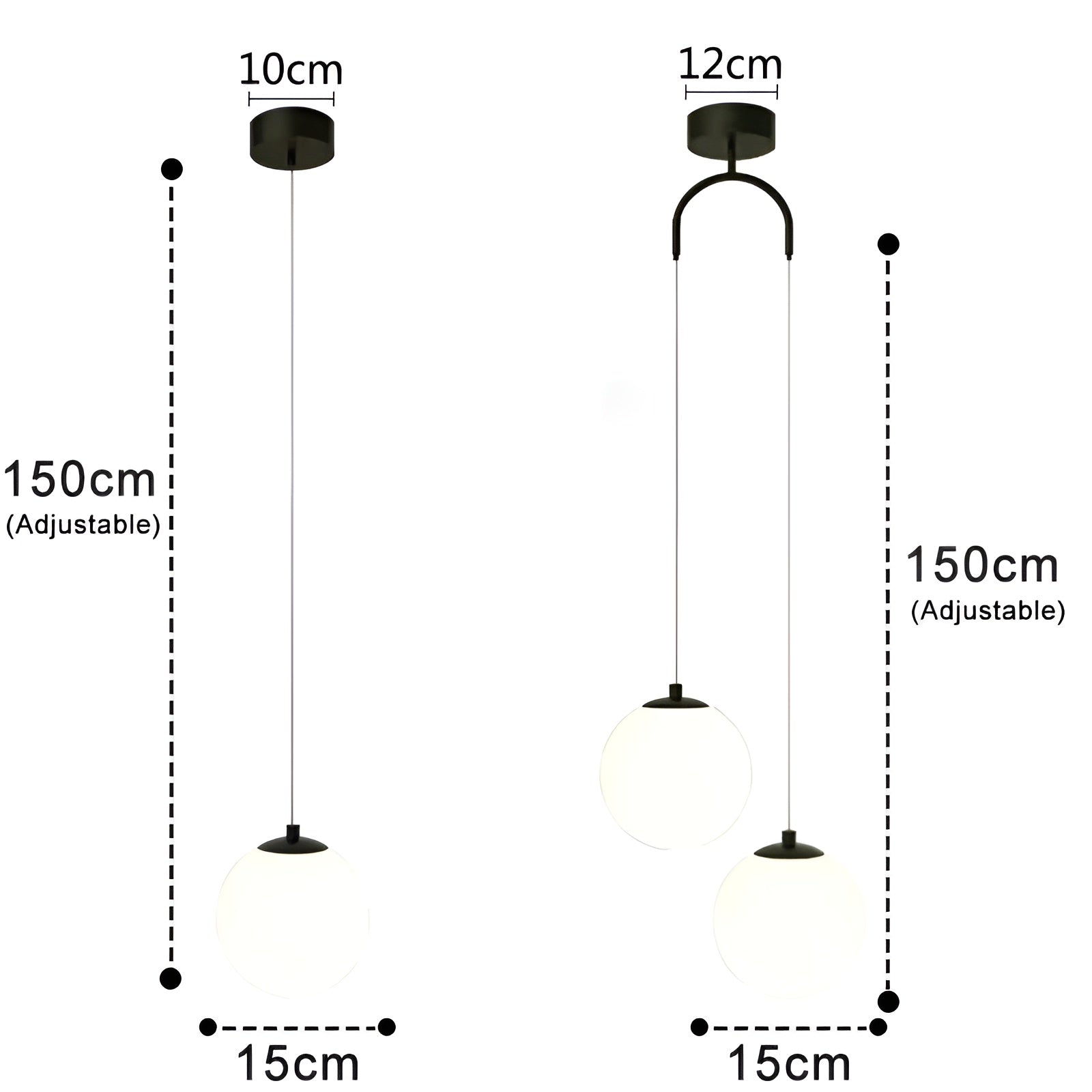 Elegante Glazen LED Hanglamp - CrystalSphere Verlichting