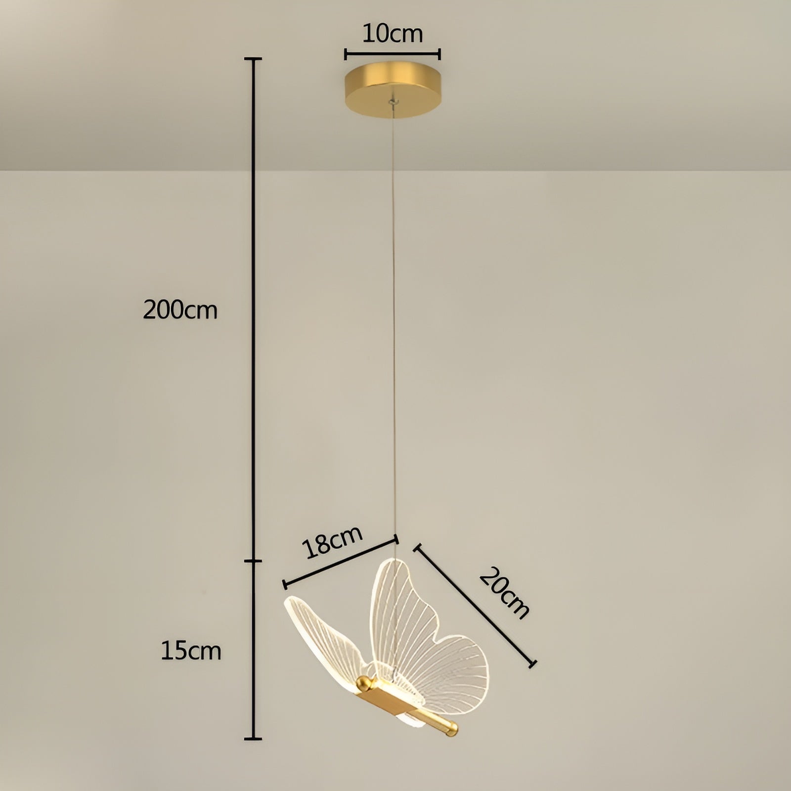 Scandinavische LED Vlinder Hanglamp - ButterflyBliss