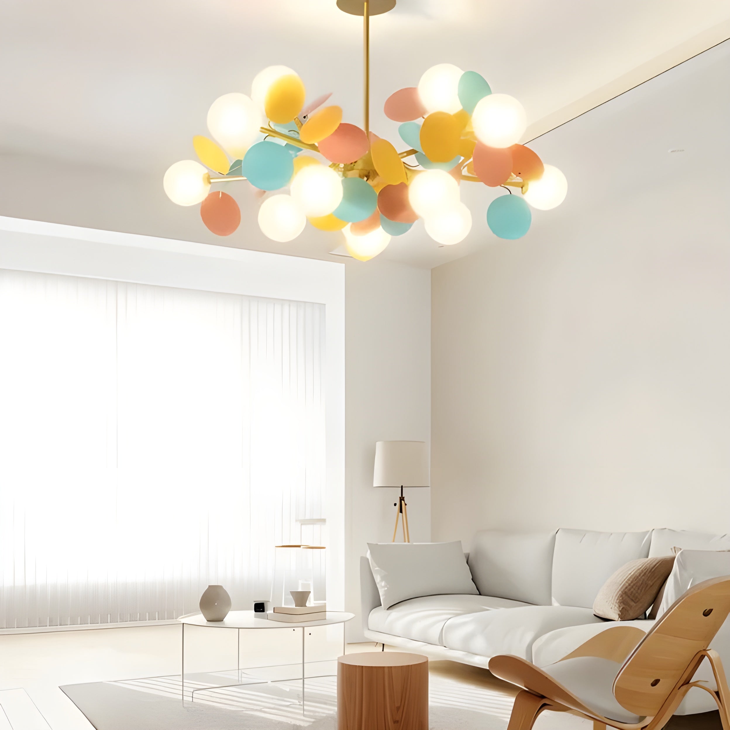 Elegante Glas Hanglamp - GlossyDream Decoratie voor Elke Ruimte