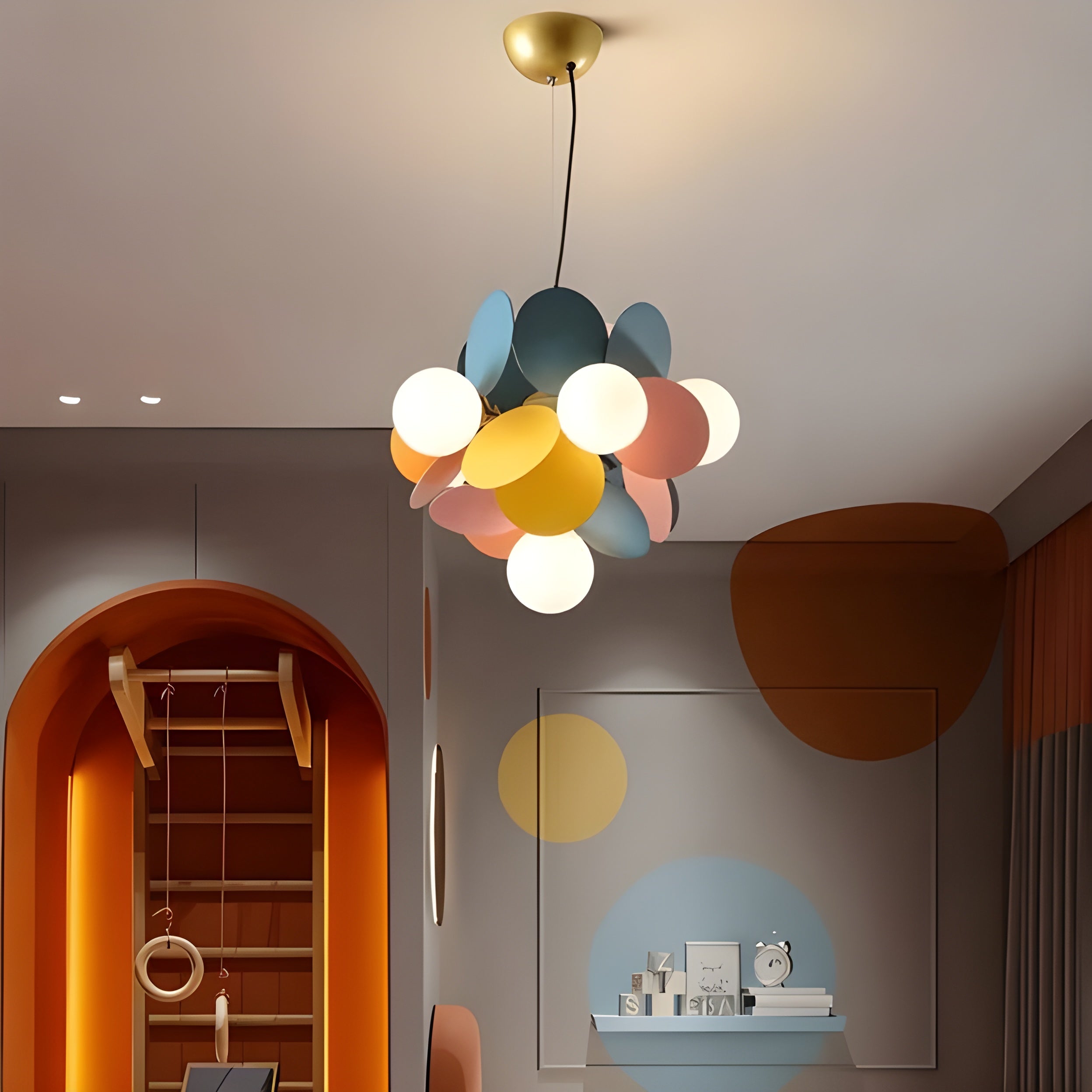 Elegante Glas Hanglamp - GlossyDream Decoratie voor Elke Ruimte
