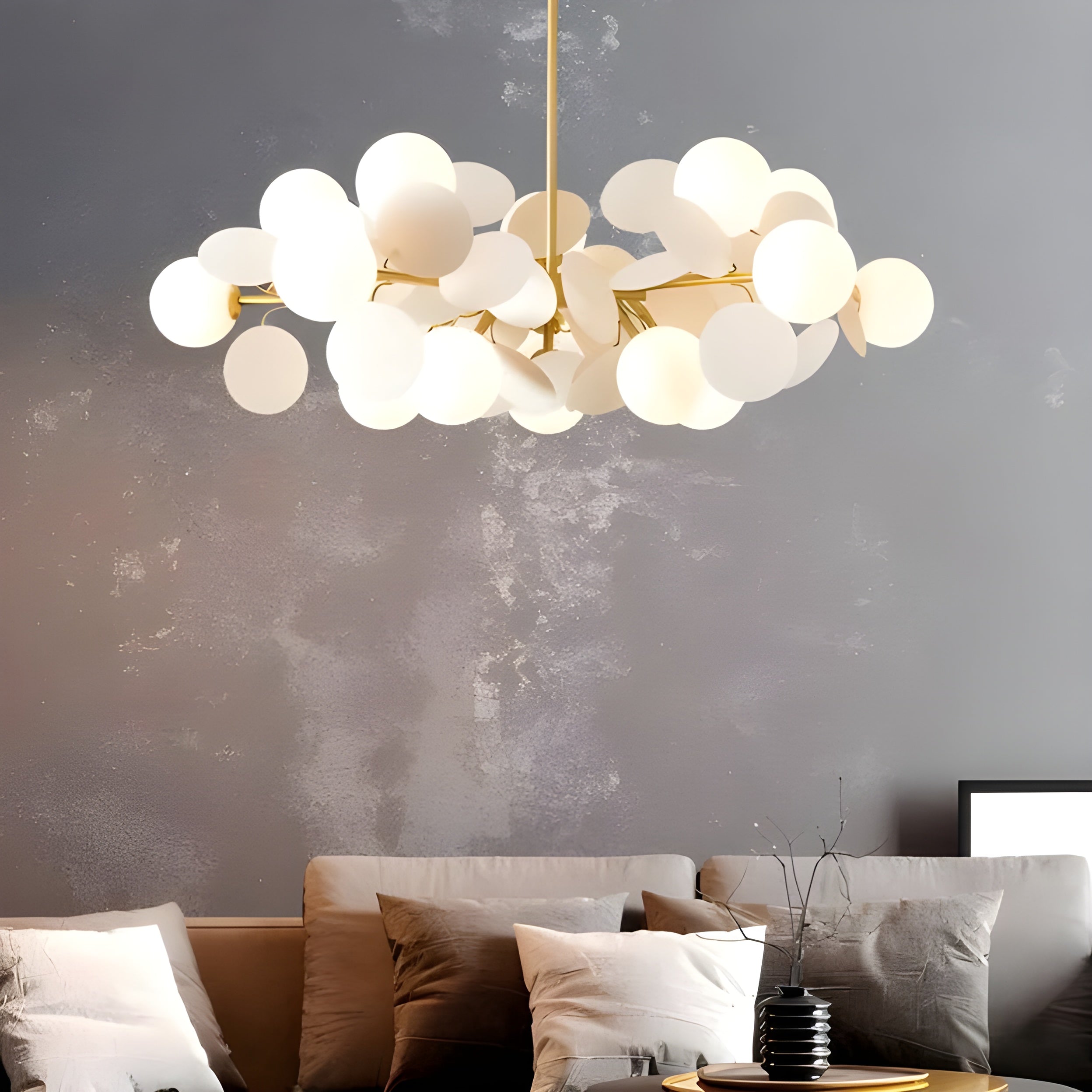 Elegante Glas Hanglamp - GlossyDream Decoratie voor Elke Ruimte