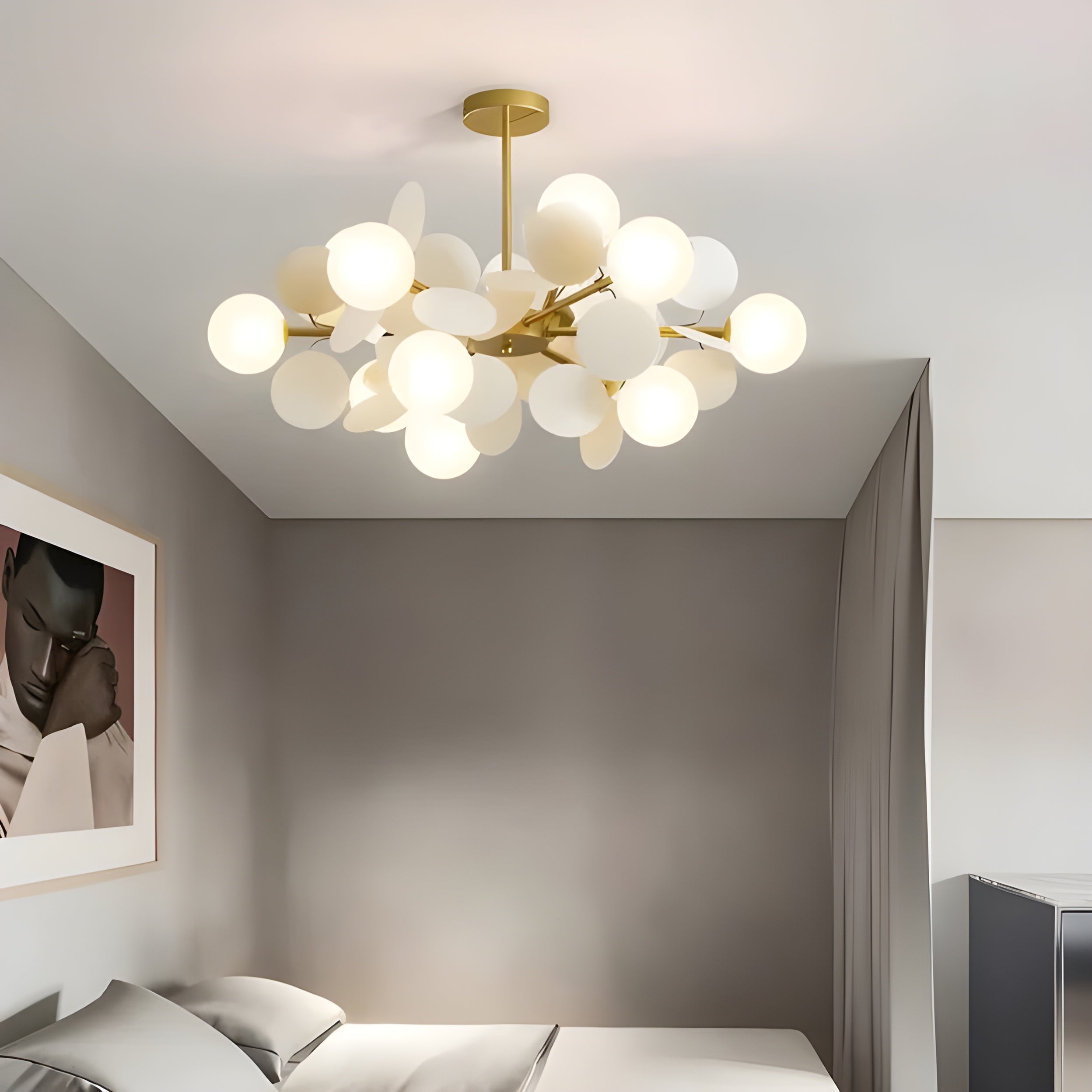 Elegante Glas Hanglamp - GlossyDream Decoratie voor Elke Ruimte