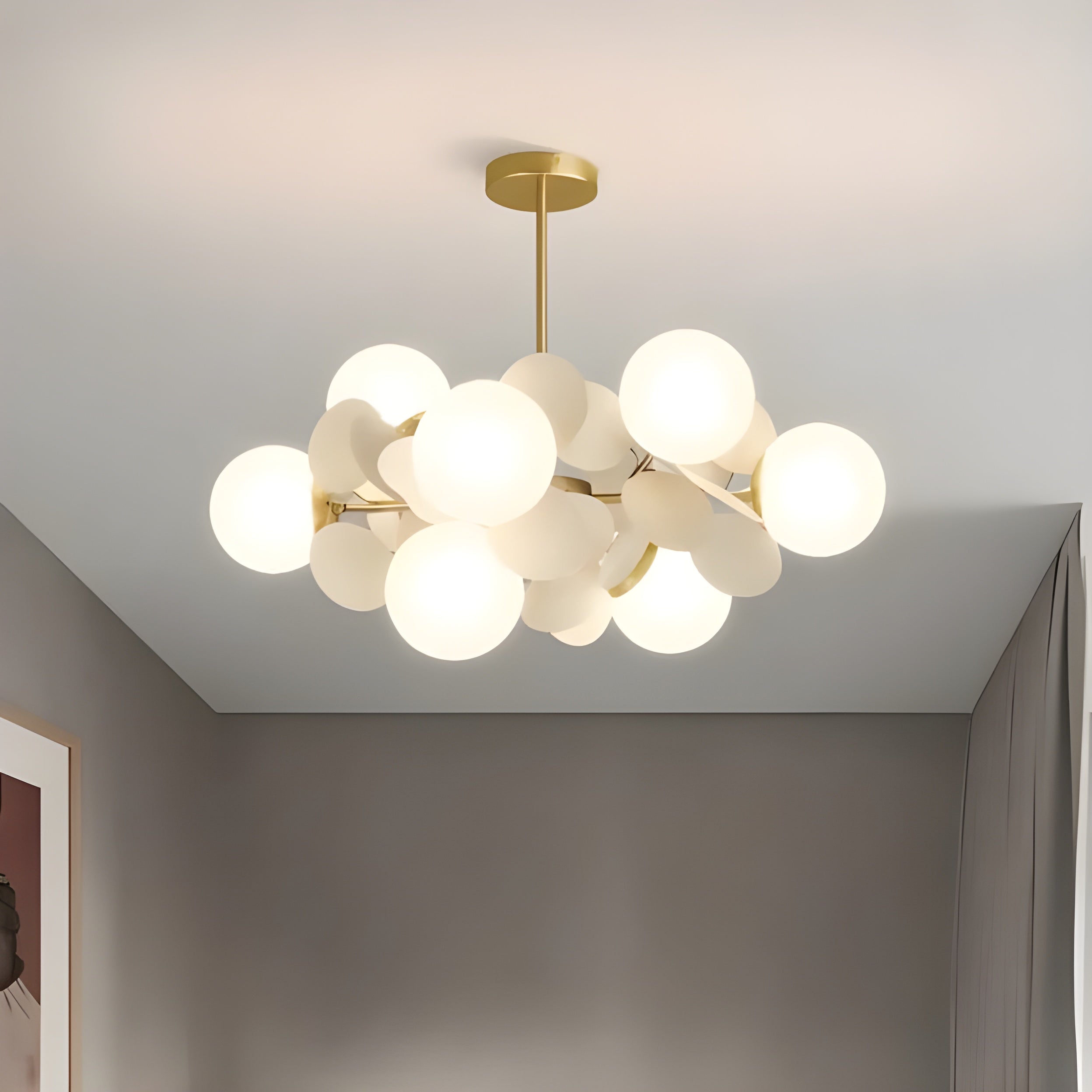 Elegante Glas Hanglamp - GlossyDream Decoratie voor Elke Ruimte