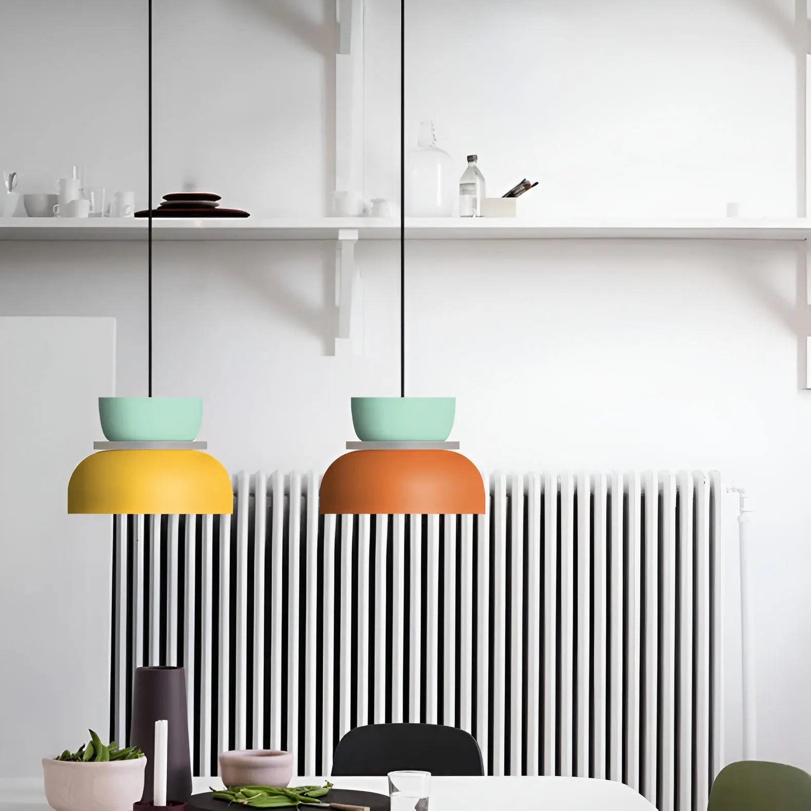 Stijlvolle Macaron LED Hanglamp - Kleurrijk en Elegant
