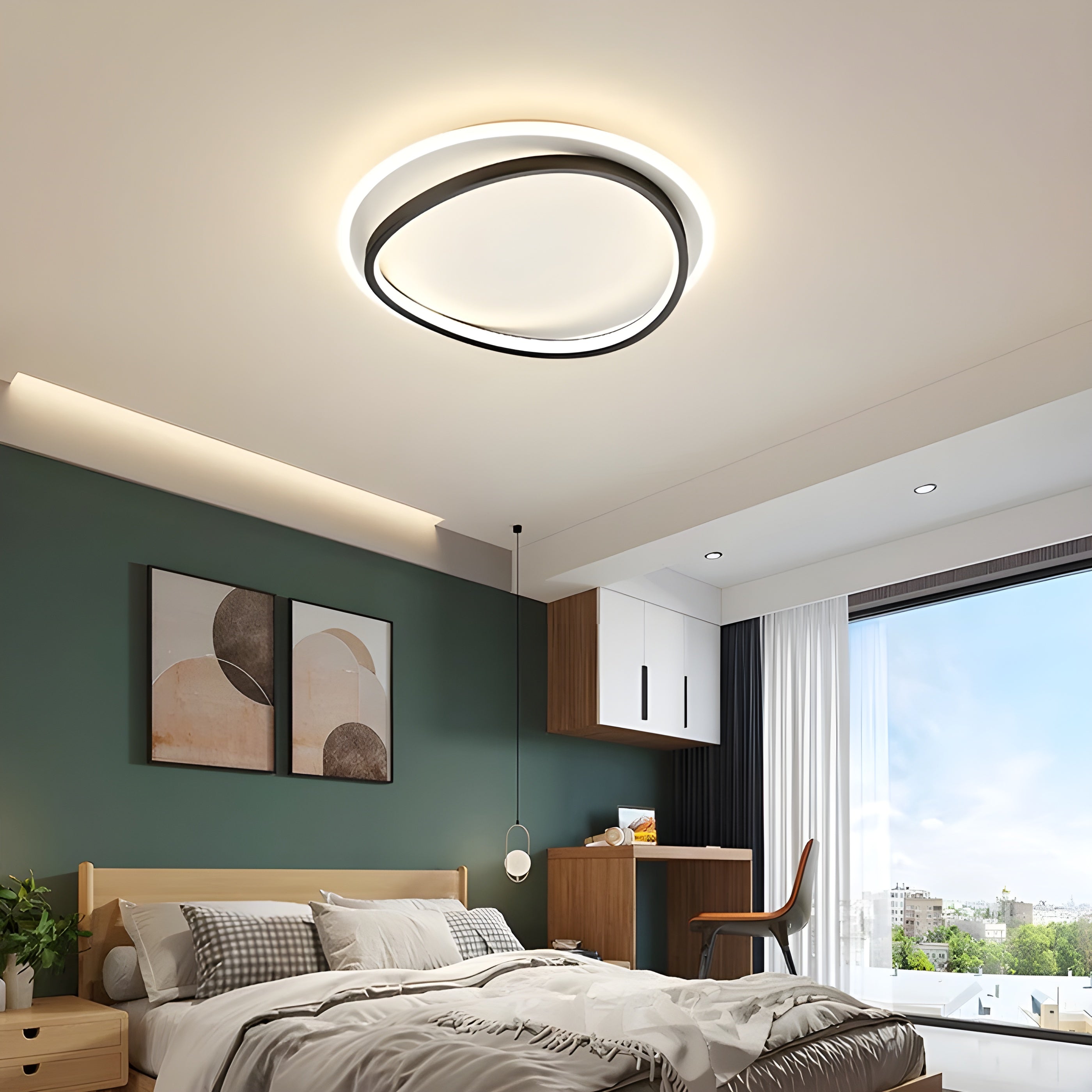 GlossAura LED Plafondlamp - Stijlvolle Verlichting voor Thuis