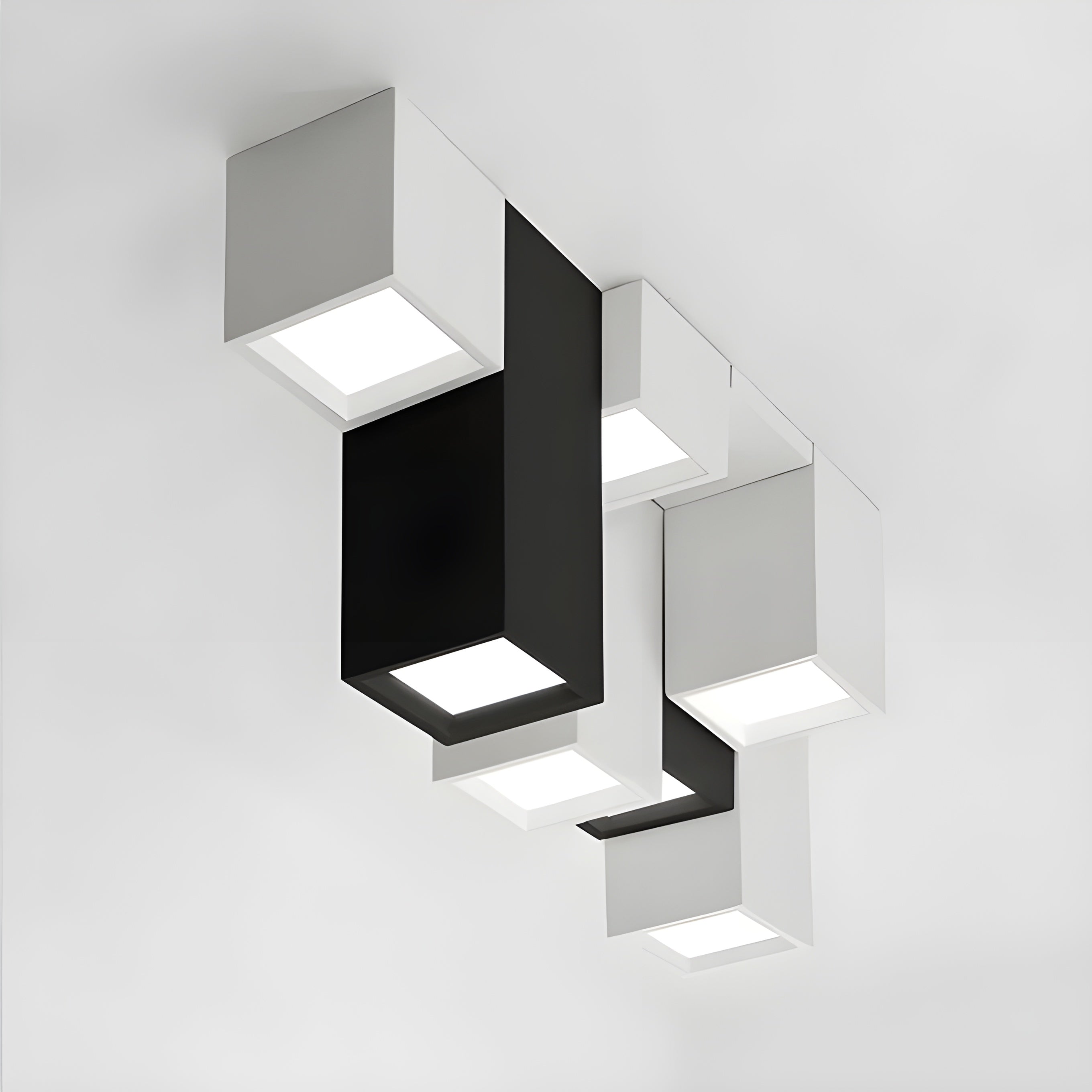 Moderne Geometrische Plafondlamp - LumoSquare Lichtdecoratie